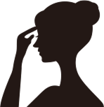 女性のシルエット