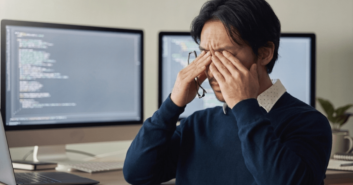 症例|眼精疲労だと思っていたら緑内障だった40代男性